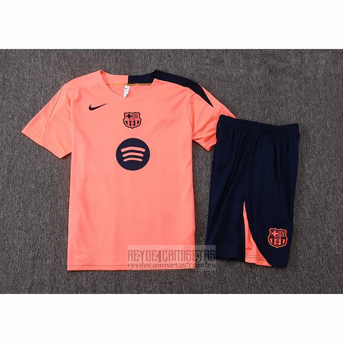 Chandal del Barcelona Manga Corta 2025-2026 Naranja - Pantalon Corto